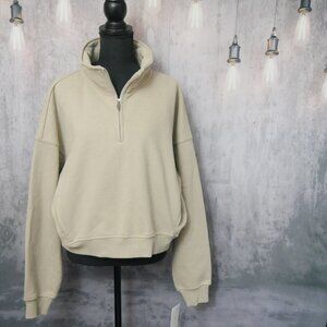 Apana Tan Quarter Zip Sweatshirt XL
